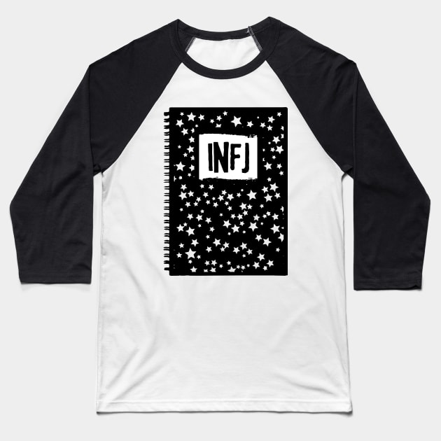 Reading INFJ Personality Mysterious Introverted INFJ Memes Rarest Personality Type Baseball T-Shirt by Mochabonk